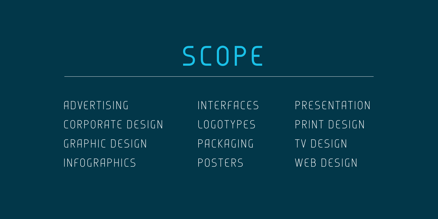 Group Sans Fonts - Design scope