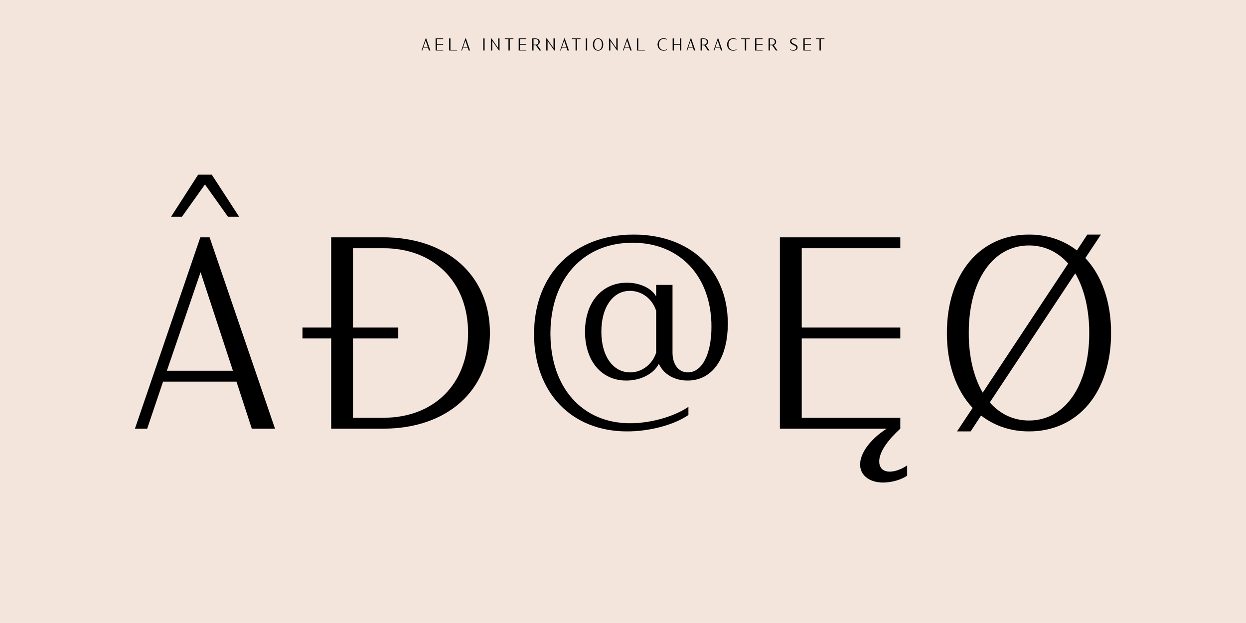 Aela - font design and typography