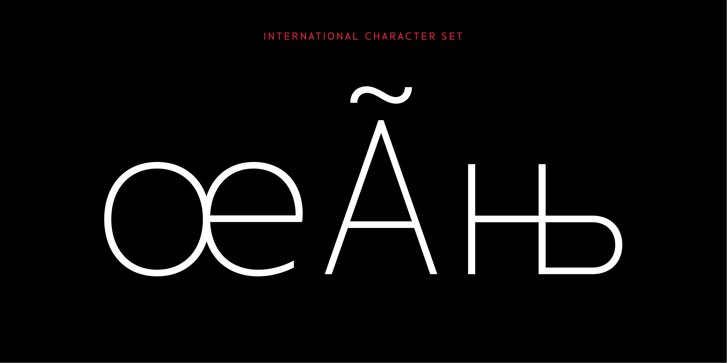 App Sans Typeface - international character set