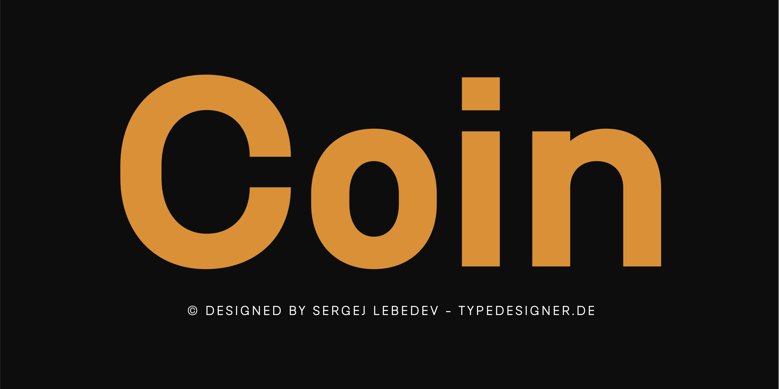 Coin font family comprises 18 fonts and 2 variable fonts