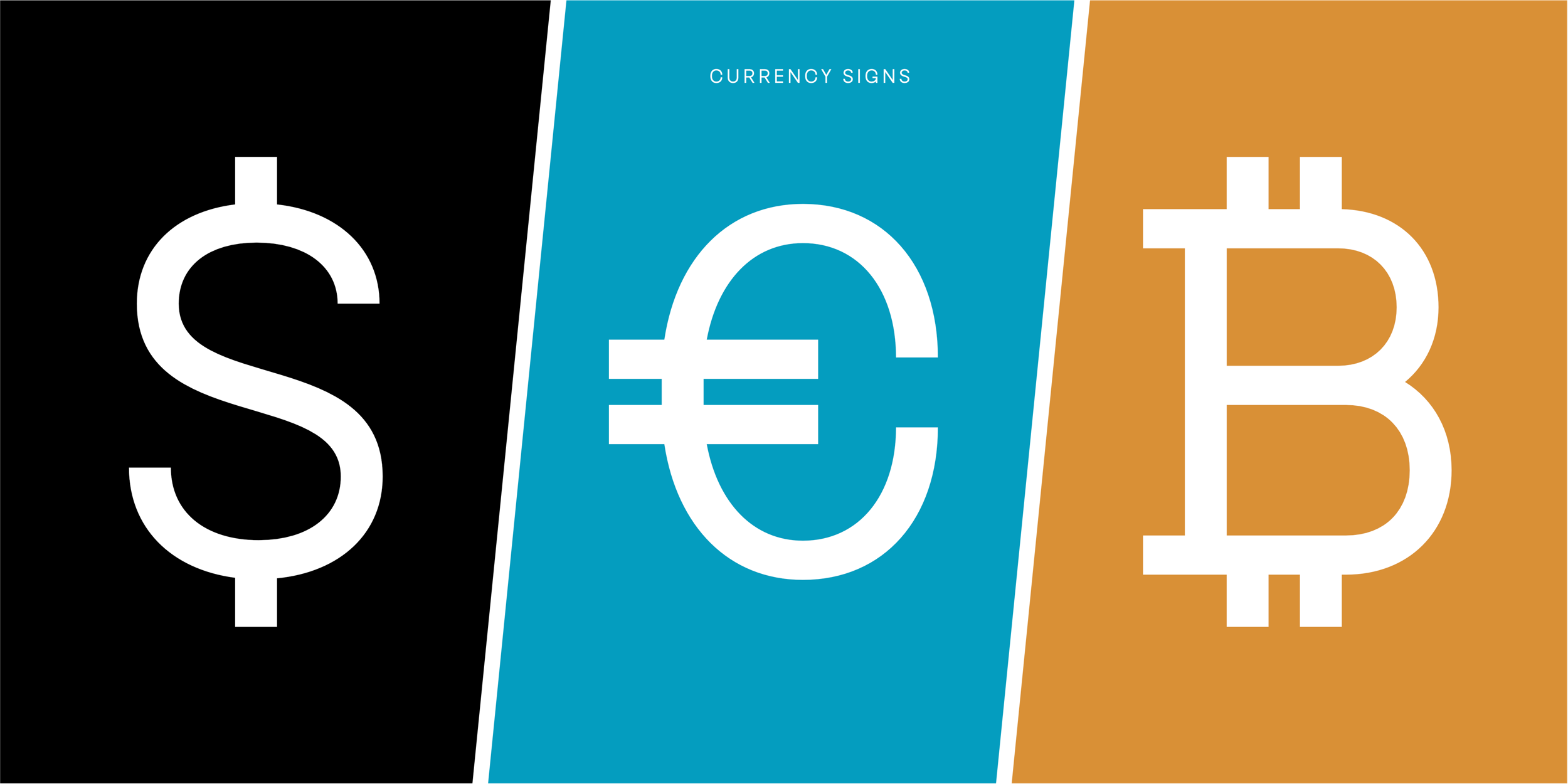 Coin type design - currency symbols