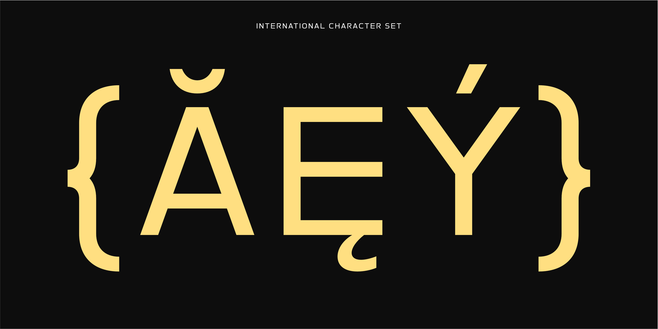 Client Typeface - international character set