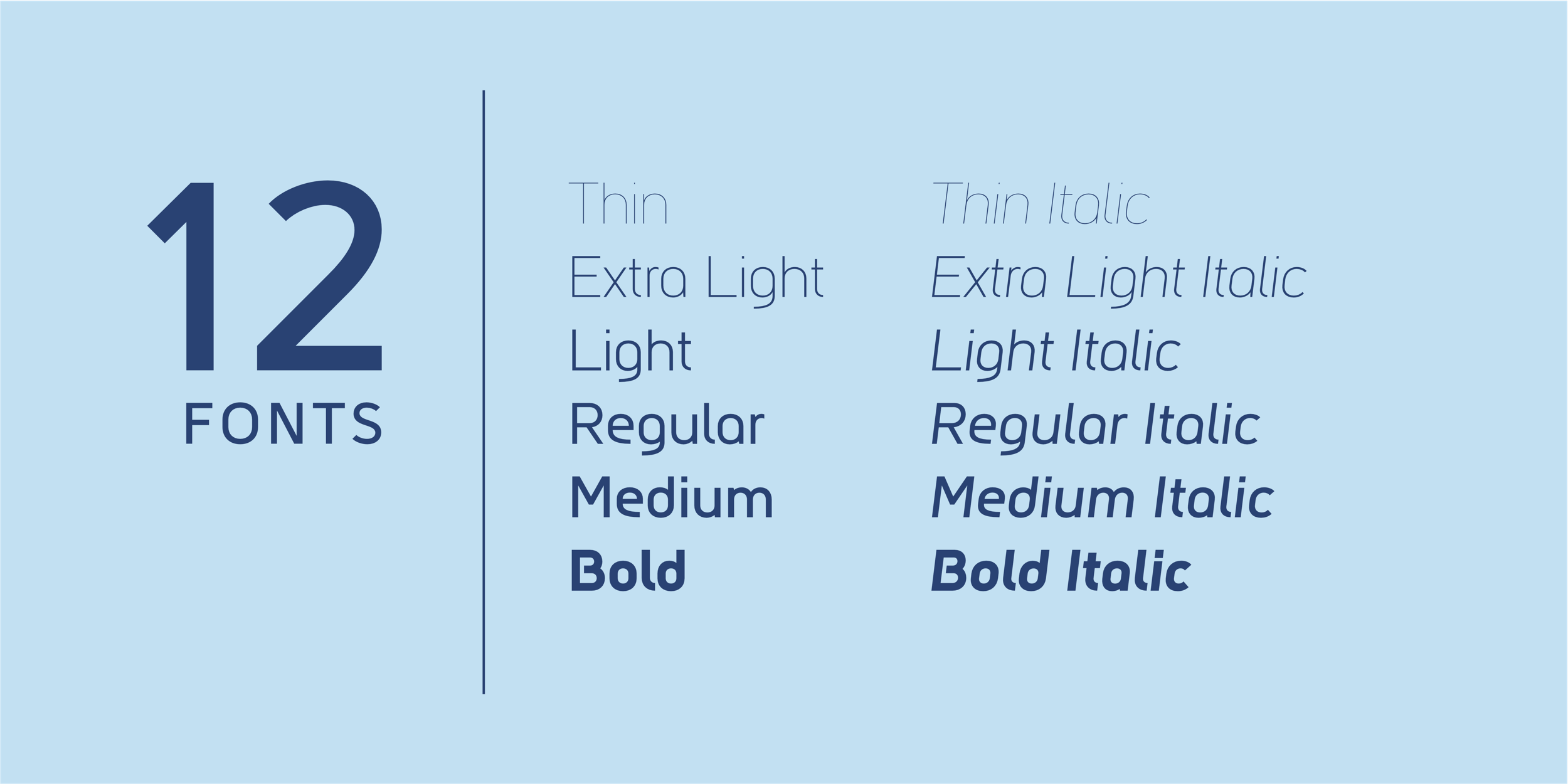 Bilbao Sans is a font family of 12 fonts.