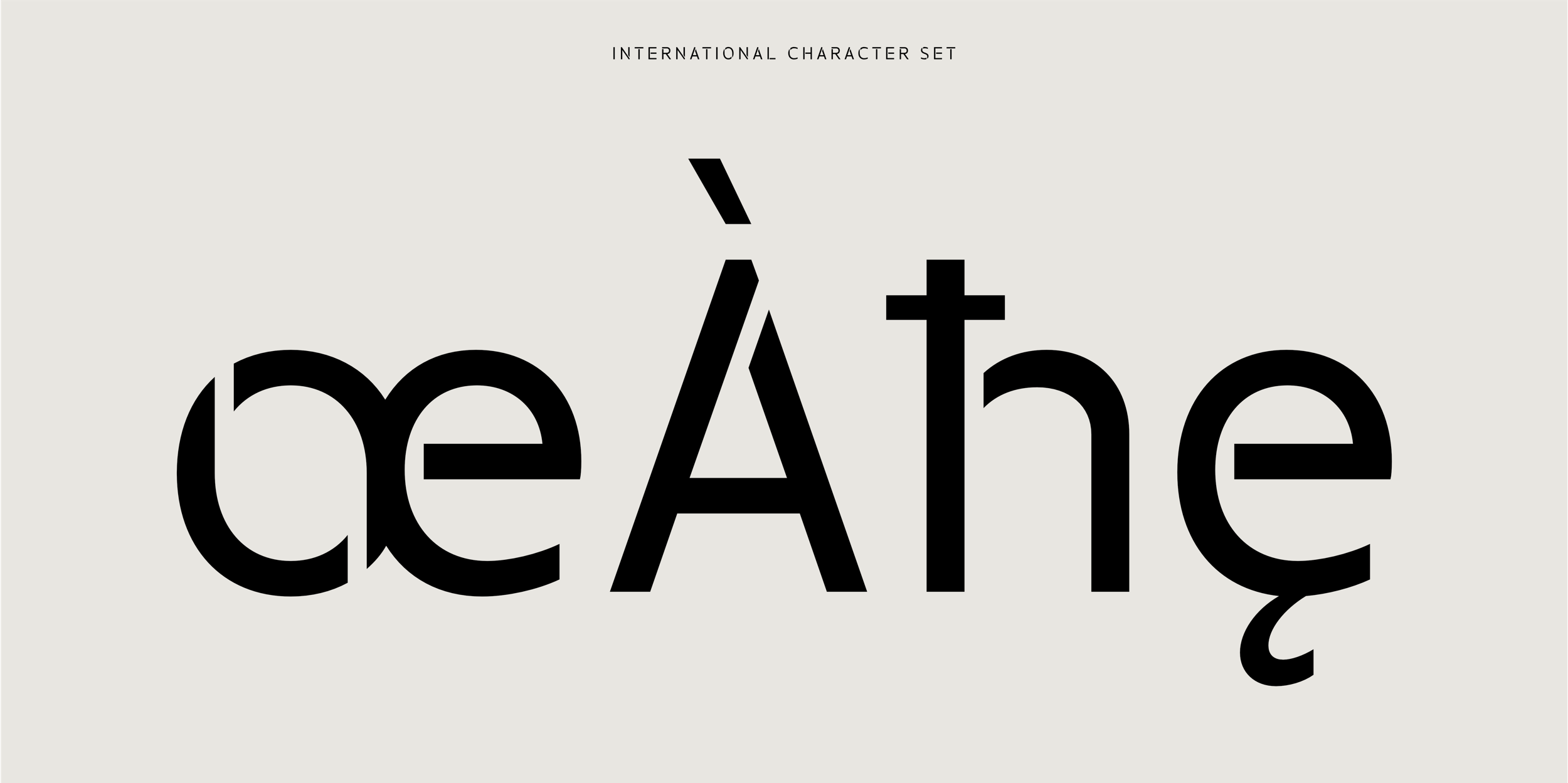 App Stencil Typeface -Internationl character set