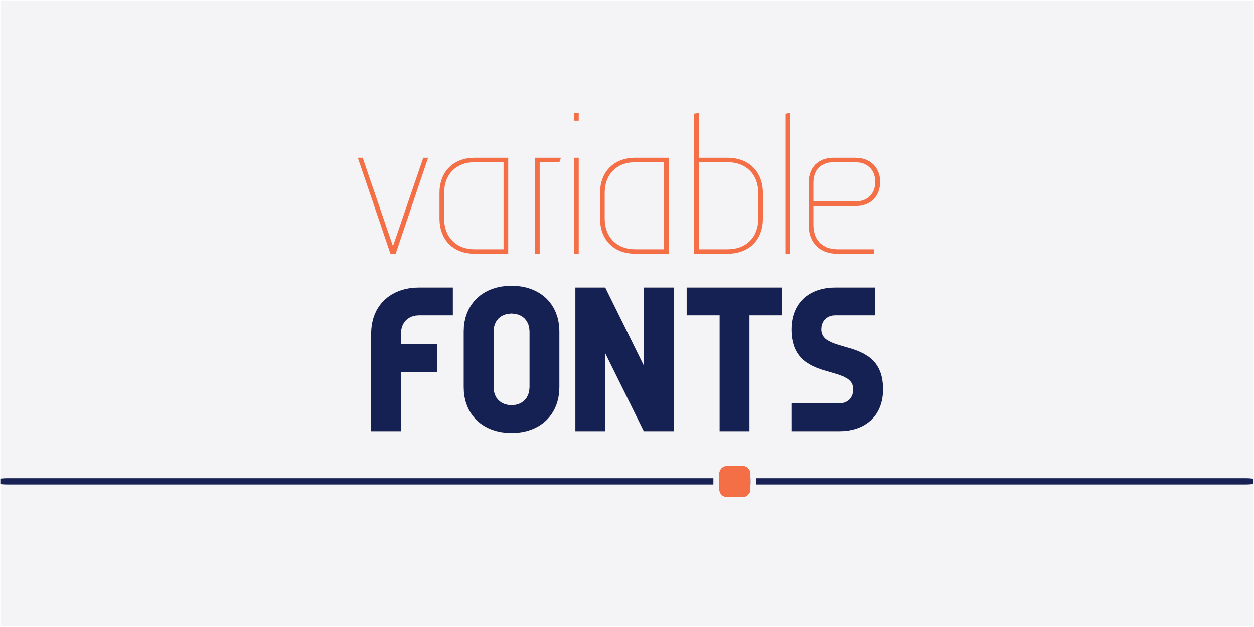 Variable font design